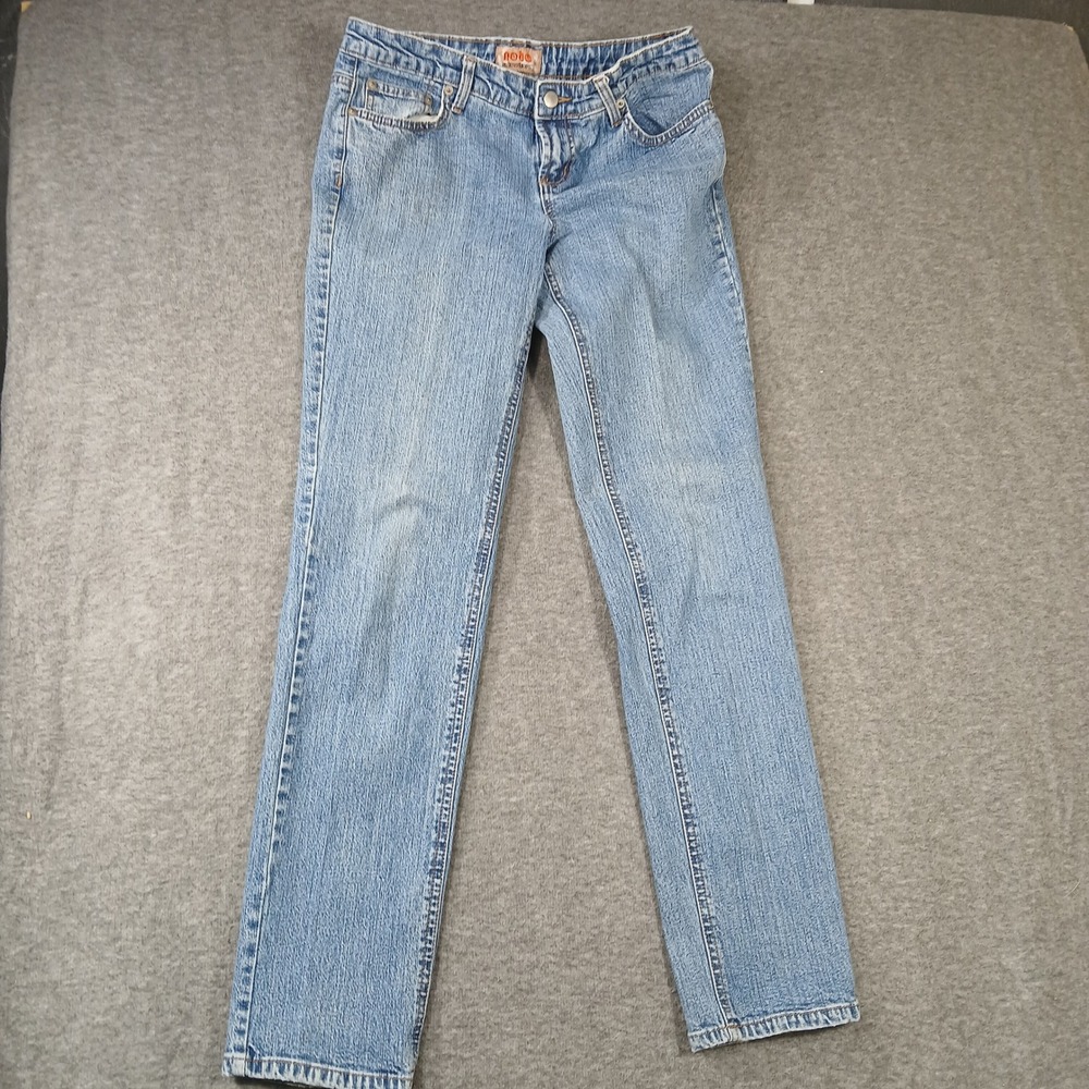 No Boundaries Straight Leg Jeans Juniors 11 Blue Medium Wash NB47GV2934